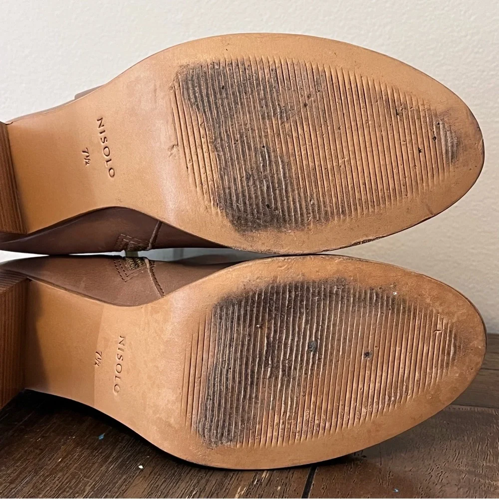 Nisolo Lia Block Heeled Booties Womens 7.5 - Picture 10 of 10